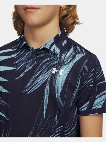 Under Armour Matchplay Printed Halbarm Polo navy