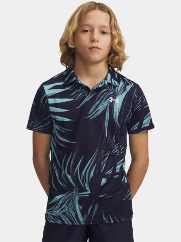 Under Armour Matchplay Printed Halbarm Polo navy
