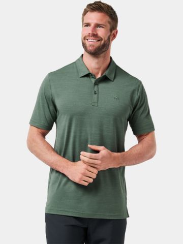 TravisMathew THE HEATER half sleeve polo green