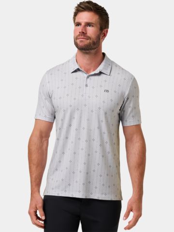 TravisMathew FEATHERWEIGHT DECO half-sleeved polo light gray