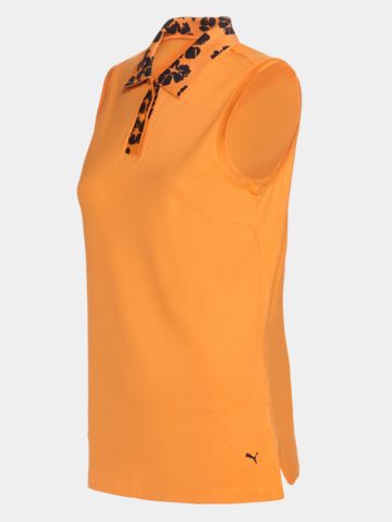 Puma  W Modalon Květinové polo bez rukávů oranžová