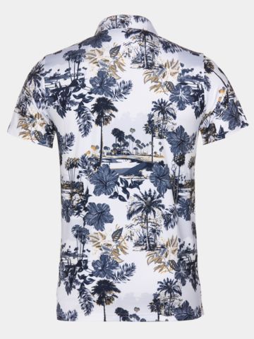 Puma Cloudspun Palm Polo - BN Halbarm weiß