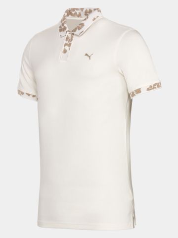 Puma Puma Modalon Floral Rib Polo - LC Halbarm Polo weiß