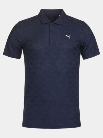 Puma MATTR Deco Jacquard Polo - LC Halbarm navy
