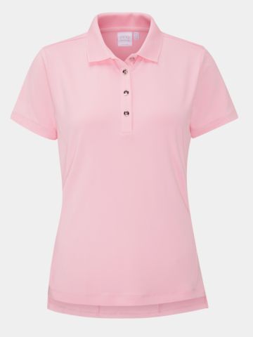 Ping Sedona Halbarm Polo rosa