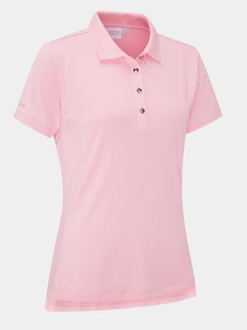 Ping Sedona Halbarm Polo rosa