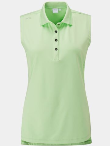 Ping Solene ohne Arm Polo hellgrün