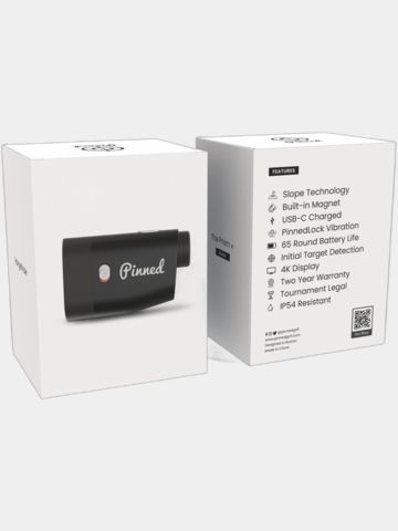 Pinned  Golf Laser Rangefinder black