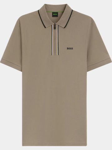 BOSS Philix GOC  Halbarm Polo sand