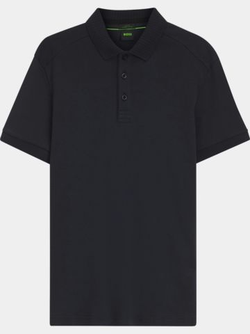 BOSS PL_Terrace Lux Halbarm Polo navy