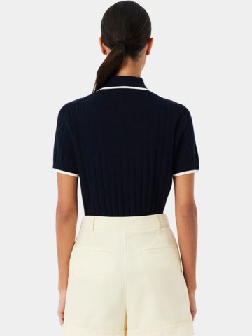 Lacoste SWEATER Strick Polo navy