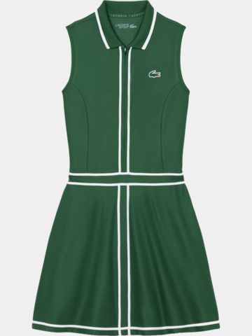 Lacoste DRESS ohne Arm Kleid dunkelgrün