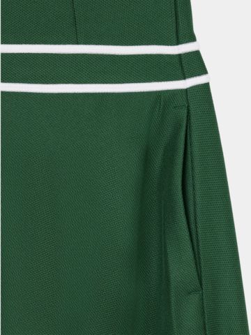 Lacoste DRESS ohne Arm Kleid dunkelgrün