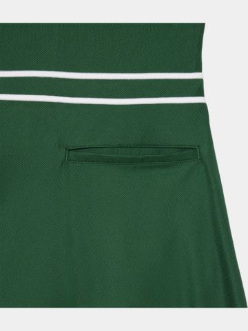 Lacoste DRESS ohne Arm Kleid dunkelgrün