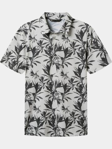 TravisMathew Polokošile FEATHERWEIGHT COAST s polovičním rukávem ecru