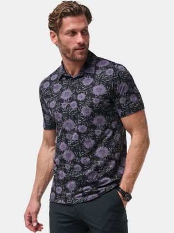 TravisMathew NOT HAPPENING polokošile s polovičním rukávem černá