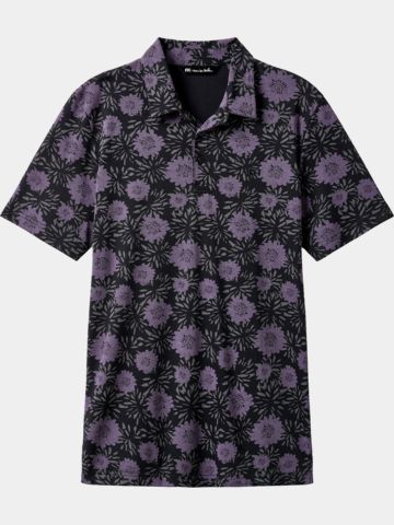 TravisMathew NOT HAPPENING polokošile s polovičním rukávem černá