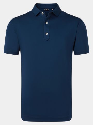 FootJoy Lisle Solid Half Sleeve Polo navy