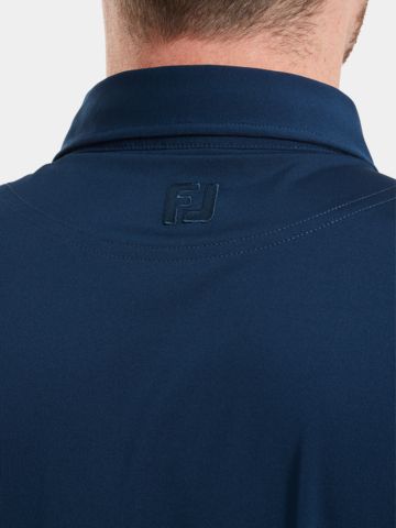FootJoy  Lisle Solid Half Sleeve Polo navy