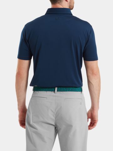 FootJoy  Lisle Solid Half Sleeve Polo navy