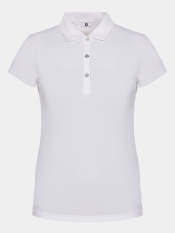 FootJoy polokošile s polovičním rukávem bílá