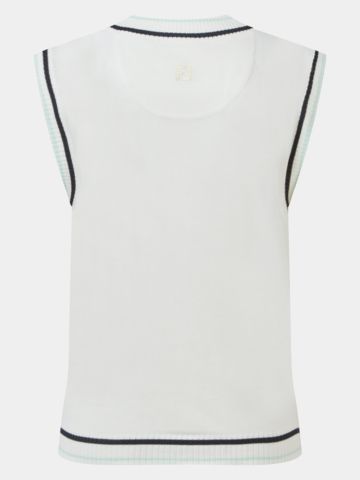 FootJoy Sweater Tank Pullunder Strick weiß