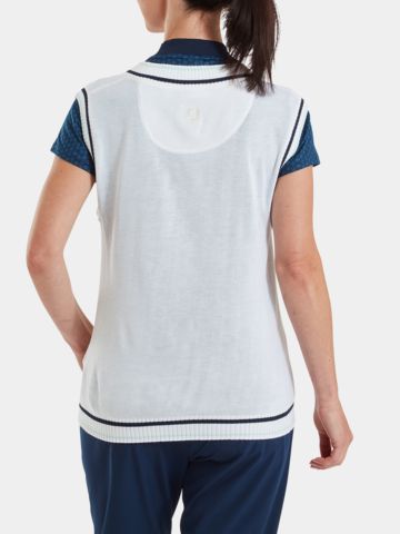 FootJoy Sweater Tank Pullunder Strick weiß