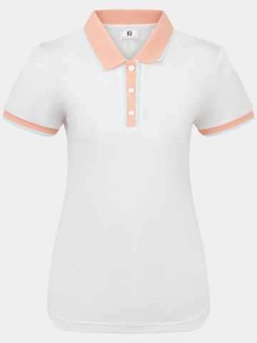 FootJoy Halbarm Polo weiß