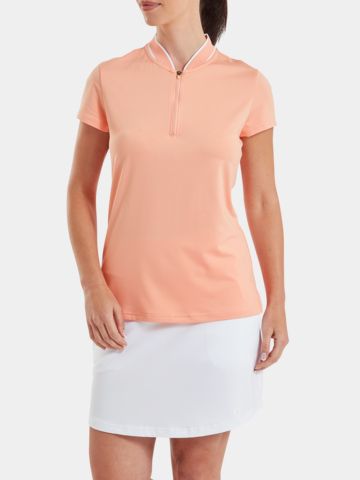 FootJoy Zip Blade Halbarm Polo rosa