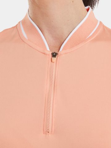FootJoy Zip Blade Halbarm Polo rosa