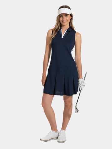 FootJoy Pleated Dress ohne Arm Kleid navy