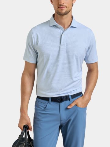 Peter Millar MAYFIELD PERFORMANCE JERSEY Halbarm Polo weiß