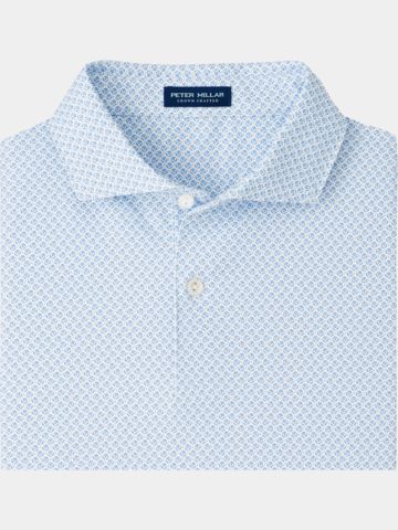 Peter Millar MAYFIELD PERFORMANCE JERSEY Halbarm Polo weiß