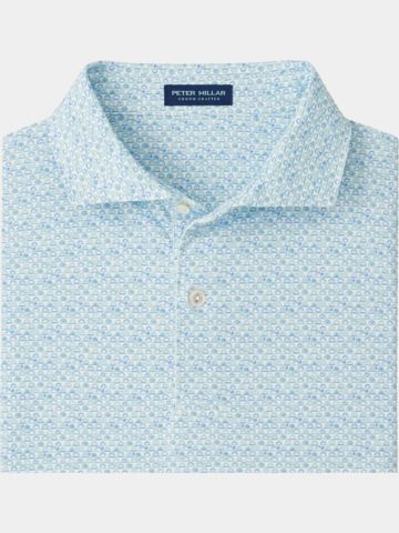 Peter Millar WOOD FIRED PERFORMANCE JERSEY Halbarm Polo weiß