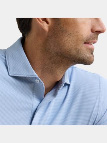 Peter Millar TREBLE PERFORMANCE JERSEY Halbarm Polo hellblau