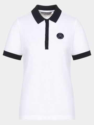 Valiente Halbarm Polo weiß