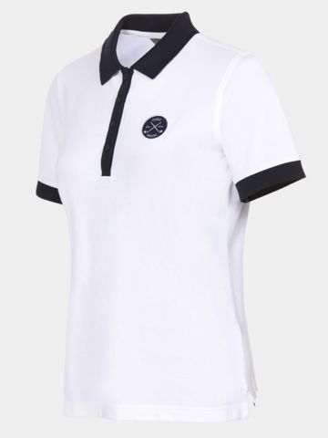 Valiente Halbarm Polo weiß