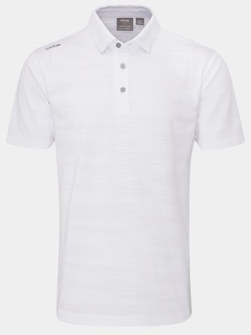 Ping Claude Halbarm Polo weiß