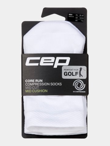 CEP Core Run Comppression Socks, Mid Cut, 5.0, Men weiß