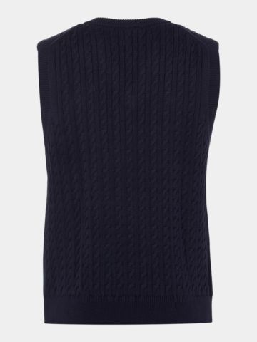 Lacoste SWEATER svetr pletený námořnická modrá