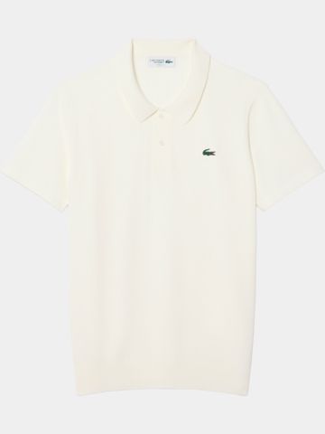 Lacoste SWEATER Strick Polo weiß