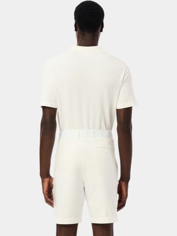 Lacoste SWEATER Strick Polo weiß