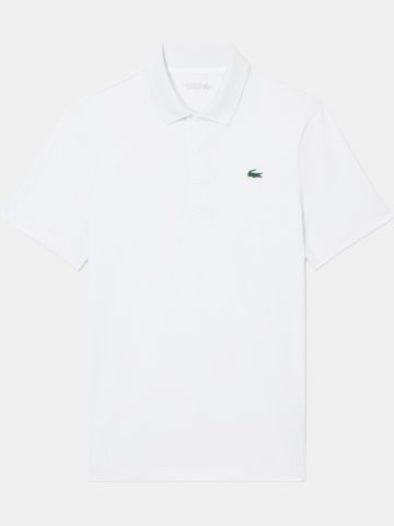 Lacoste SHORT SLEEVED RIBBED COLLAR SHIRT Halbarm Polo weiß