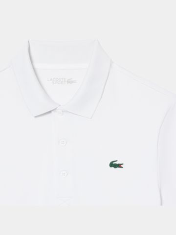 Lacoste SHORT SLEEVED RIBBED COLLAR SHIRT Halbarm Polo weiß