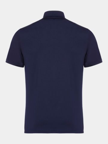 Lacoste Krátká polokošile s krátkým rukávem a krátkým rukávem a krátkým rukávem, námořnická barva