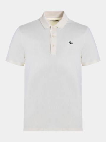 Lacoste Krátká polokošile s krátkým rukávem a lemováním Polokošile s polovičním rukávem žlutá