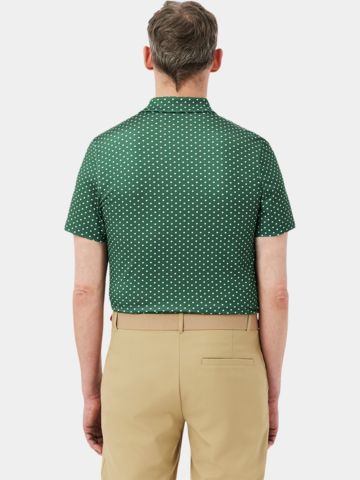 Lacoste SHORT SLEEVED RIBBED COLLAR SHIRT half-sleeved polo dark green