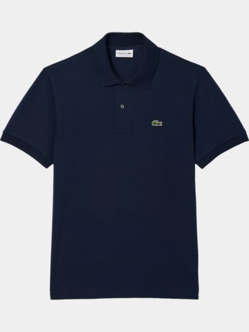 Lacoste SHORT SLEEVED RIBBED COLLAR SHIRT Half-sleeved polo navy