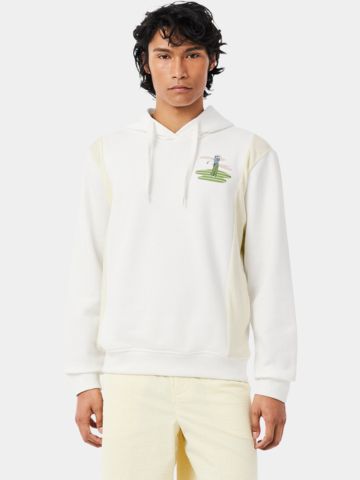 Lacoste SWEATSHIRT Hoodie Sweatshirt ecru
