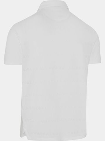 Callaway Legacy LOGO JACQUARD POLO Halbarm Polo weiß